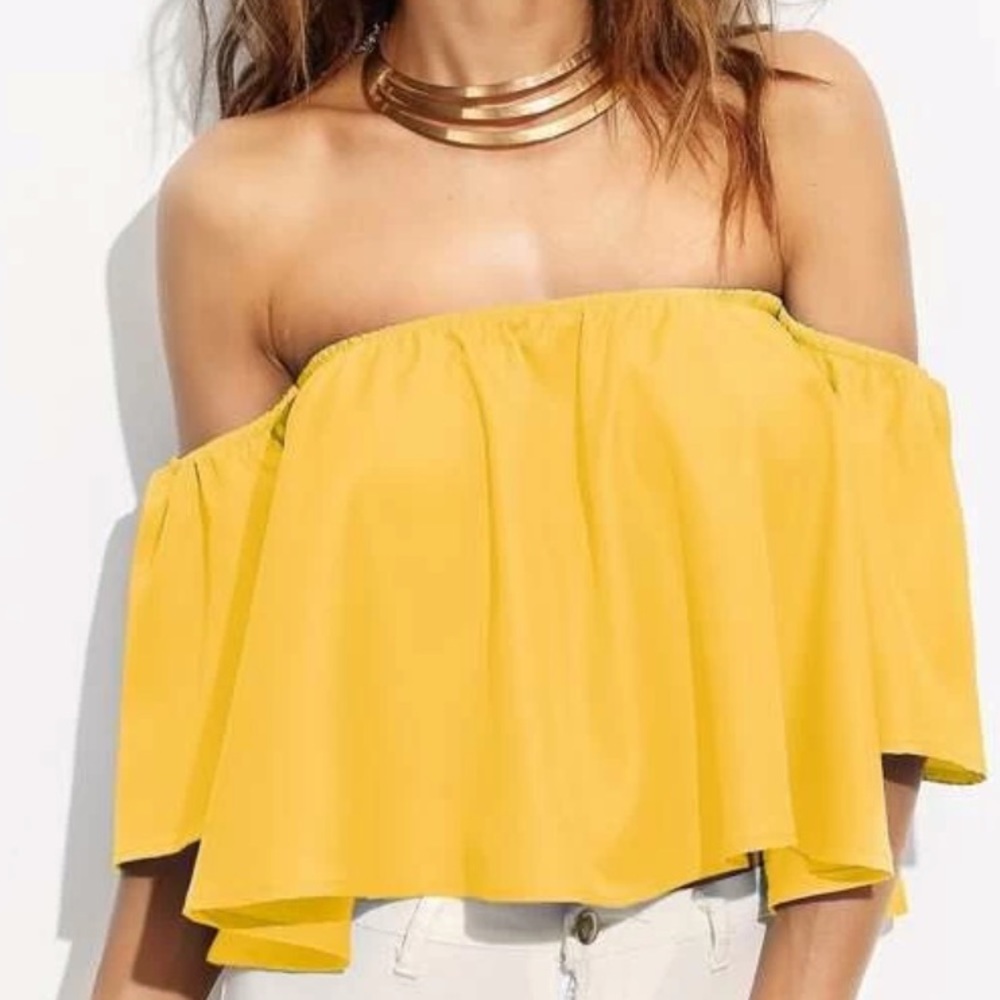 3/$10 Off The Shoulder Crop Top